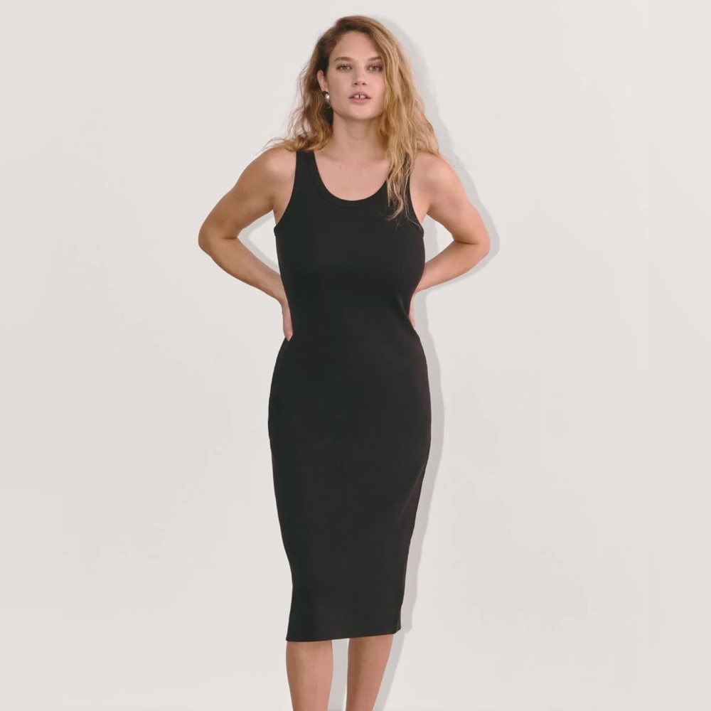 NWOT EVERLANE 90’s RIBBED TANK DRESS XL